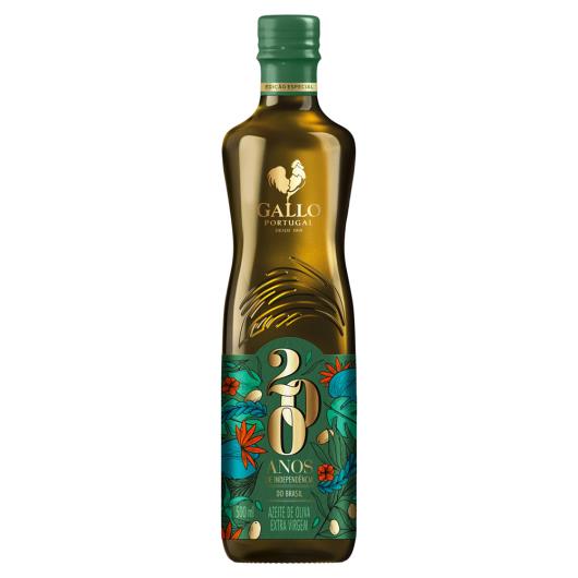 Azeite de Oliva Extra Virgem Português Gallo Vidro 500ml Edição Especial 200 Anos de Independência do Brasil - Imagem em destaque