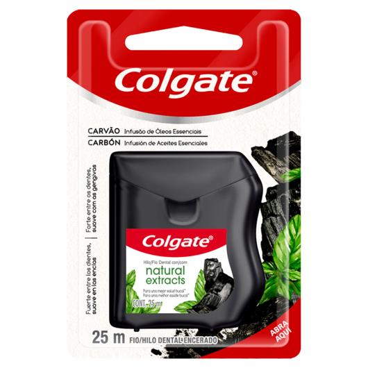 Fio Dental Encerado Carvão Colgate Natural Extracts 25m - Imagem em destaque