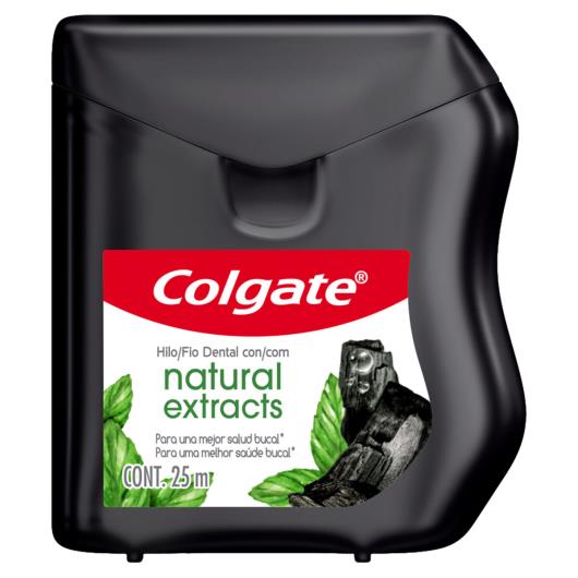 Fio Dental Encerado Carvão Colgate Natural Extracts 25m - Imagem em destaque