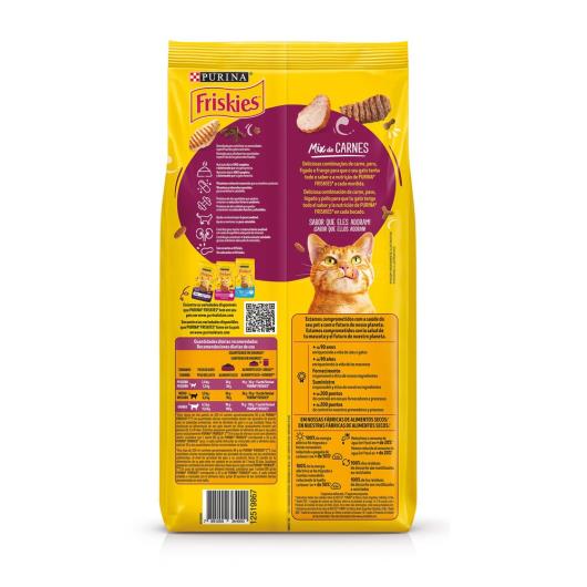 Ração FRISKIES gatos castrados Mix de Carne 3kg - Imagem em destaque