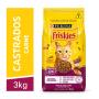 Ração FRISKIES gatos castrados Mix de Carne 3kg