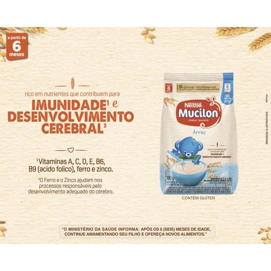 Cereal Infantil Arroz Mucilon Pacote 180g - Imagem em destaque