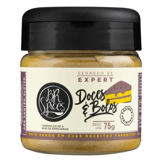 Tempero para Doces e Bolos BR Spices Segredo de Expert Pote 75g - Imagem em destaque