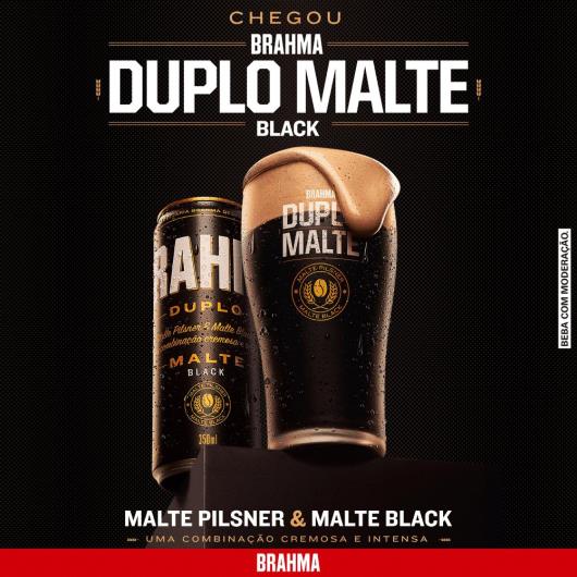 Cerveja duplo malte black Brahma lata 350ml - Imagem em destaque