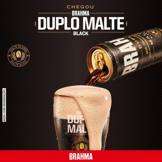 Cerveja duplo malte black Brahma lata 350ml - Imagem em destaque