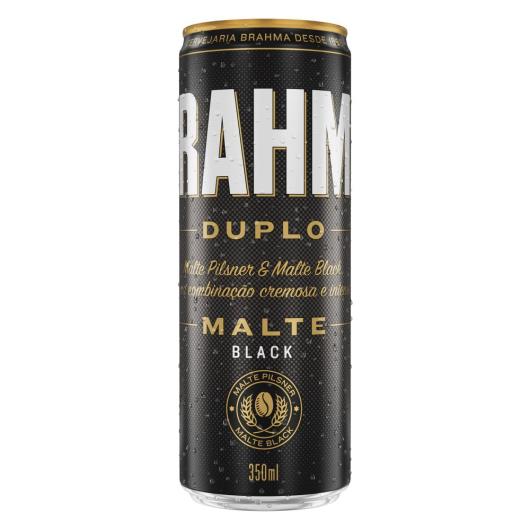 Cerveja duplo malte black Brahma lata 350ml - Imagem em destaque