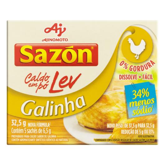 Caldo Pó Galinha Sazón Lev Caixa 32,5g 5 Unidades - Imagem em destaque