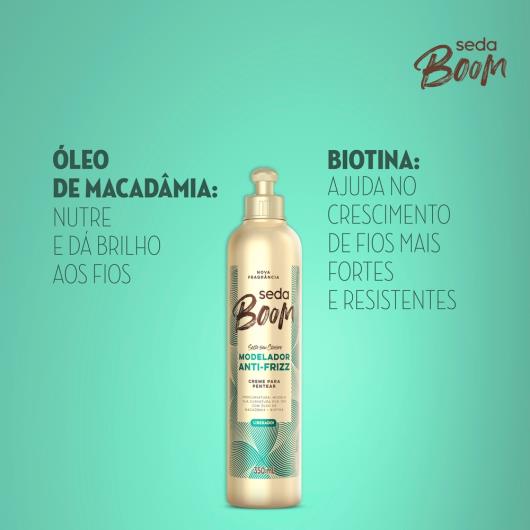 Creme para Pentear Seda Boom Modelador Antifrizz Frasco 350ml - Imagem em destaque