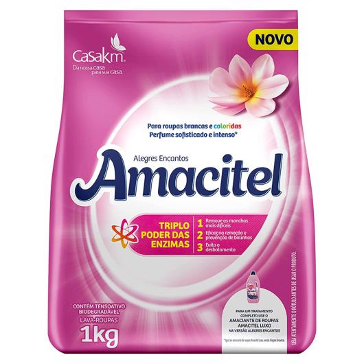 Lava Roupas Em Pó Amacitel Alegres 1kg - Imagem em destaque