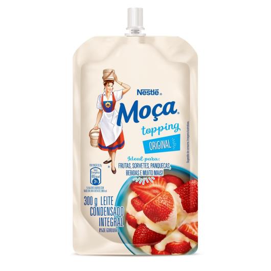 Leite Condensado Integral Original Moça Topping Squeeze 300g - Imagem em destaque