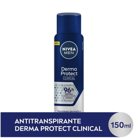 NIVEA Antitranspirante Derma Protect Clinical Masculino 150ml - Imagem em destaque