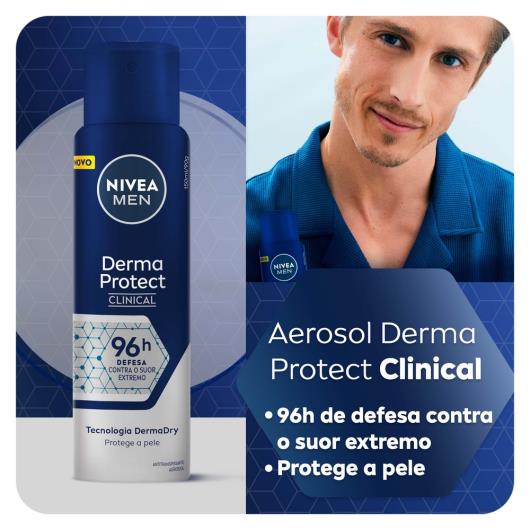 NIVEA Antitranspirante Derma Protect Clinical Masculino 150ml - Imagem em destaque