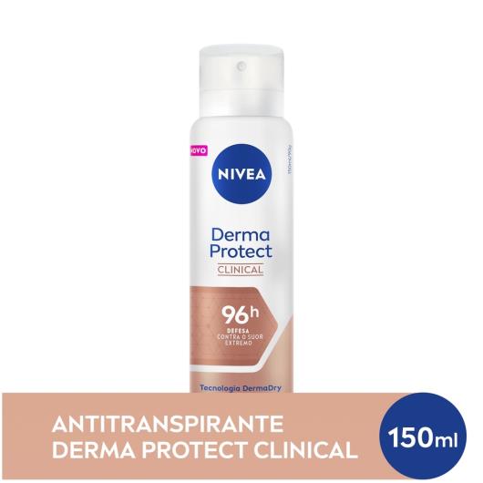 NIVEA Antitranspirante Derma Protect Clinical Feminino 150ml - Imagem em destaque