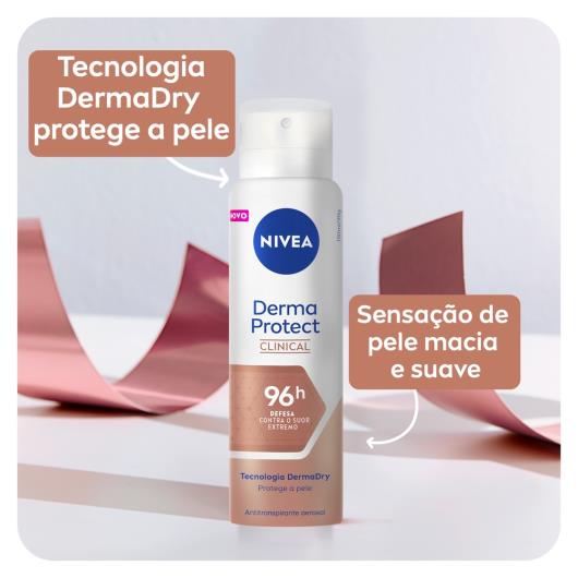 NIVEA Antitranspirante Derma Protect Clinical Feminino 150ml - Imagem em destaque