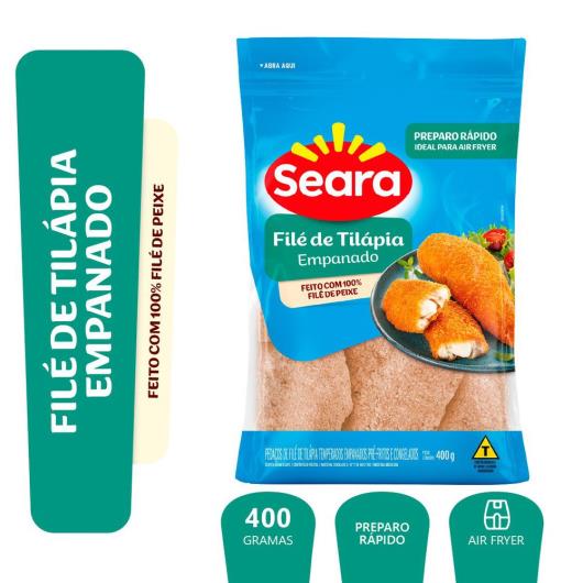 Filé de Tilápia Empanada Seara Pescados 400g - Imagem em destaque