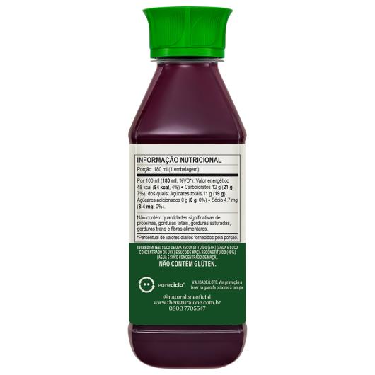 Suco Misto The Natural One Uva e Maçã Ambiente Garrafa 180ml - Imagem em destaque