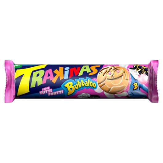 Biscoito Recheio Bubbaloo Tutti Frutti Trakinas Pacote 126g - Imagem em destaque