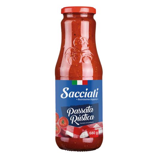 Passata de Tomate Rústica Sacciali Vidro 680g - Imagem em destaque