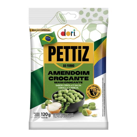 Amendoim Crocante Cebola e Salsa Dori Pettiz Pacote 120g - Imagem em destaque