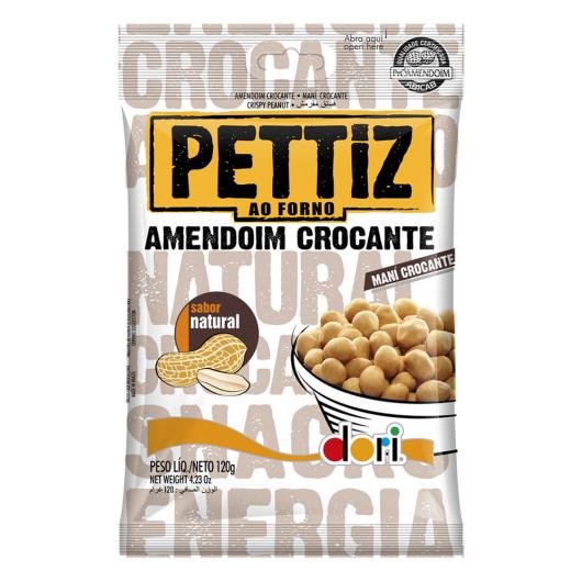 Amendoim Crocante Natural Dori Pettiz Pacote 120g - Imagem em destaque