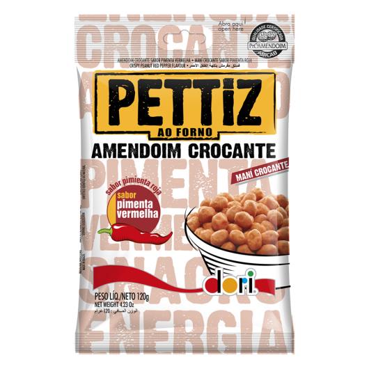 Amendoim Crocante Pimenta-Vermelha Dori Pettiz Pacote 120g - Imagem em destaque