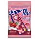 Bala Recheio Iogurte de Morango Dori Yogurte100 Pacote 100g - Imagem 7896058599640.png em miniatúra