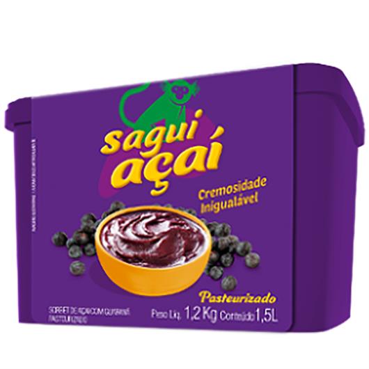 Açai Sagui Com Guaraná Pote 1,5l - Imagem em destaque