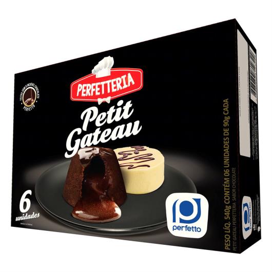 Petit Gâteau Congelado Chocolate Perfetto Perfetteria Caixa 540g 6 Unidades - Imagem em destaque