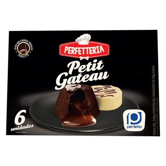 Petit Gâteau Congelado Chocolate Perfetto Perfetteria Caixa 540g 6 Unidades - Imagem em destaque