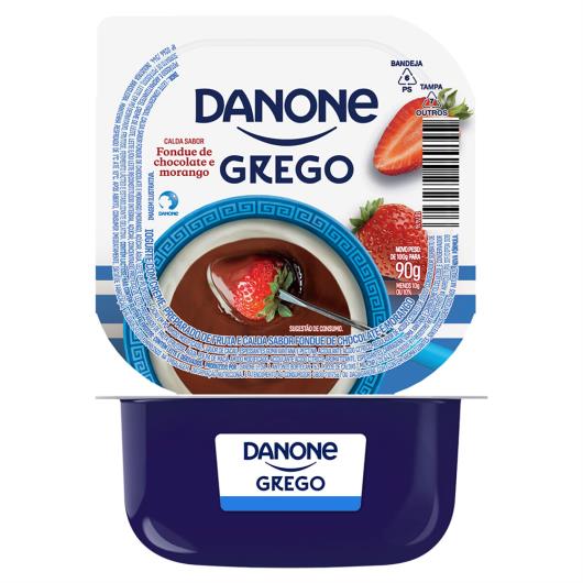 Iogurte grego fondue chocolate com morango Danone 90g - Imagem em destaque