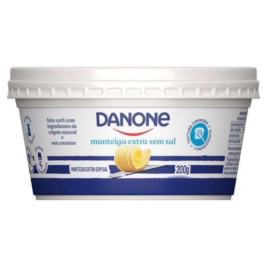 Manteiga Extra sem Sal Danone Pote 200g - Sonda Supermercado Delivery