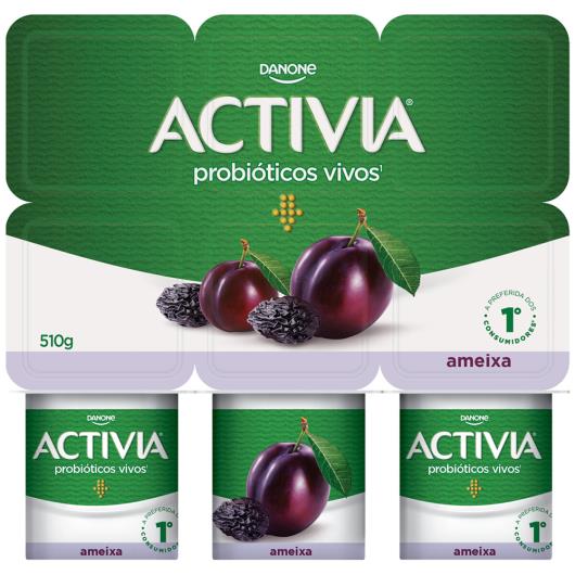 Activia Polpa Ameixa 510g 6 unidades - Imagem em destaque