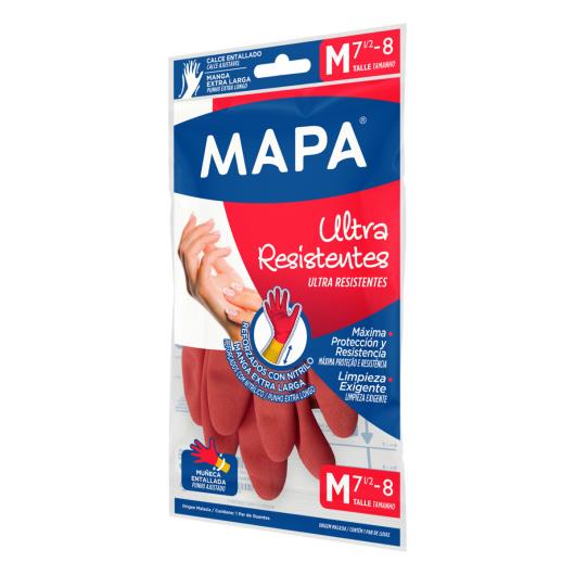 Luva Multiuso Vermelha Ultra Resistente Mapa M - Imagem em destaque