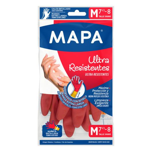 Luva Multiuso Vermelha Ultra Resistente Mapa M - Imagem em destaque