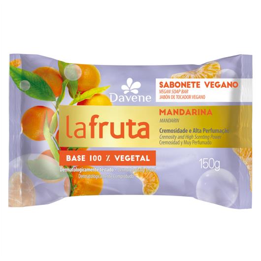 Sabonete Barra Vegetal Mandarina Davene La Fruta Flow Pack 150g - Imagem em destaque