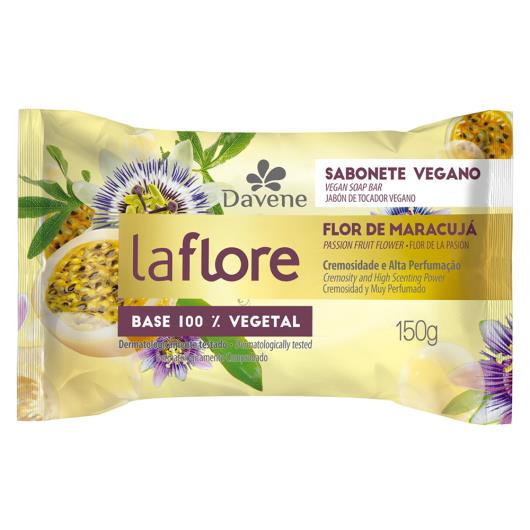Sabonete Barra Vegetal Flor de Maracujá Davene La Flore Flow Pack 150g - Imagem em destaque