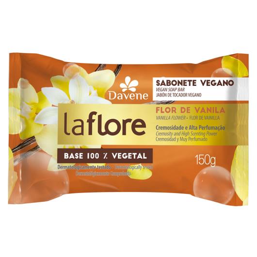 Sabonete Barra Vegetal Flor de Vanila Davene La Flore Flow Pack 150g - Imagem em destaque