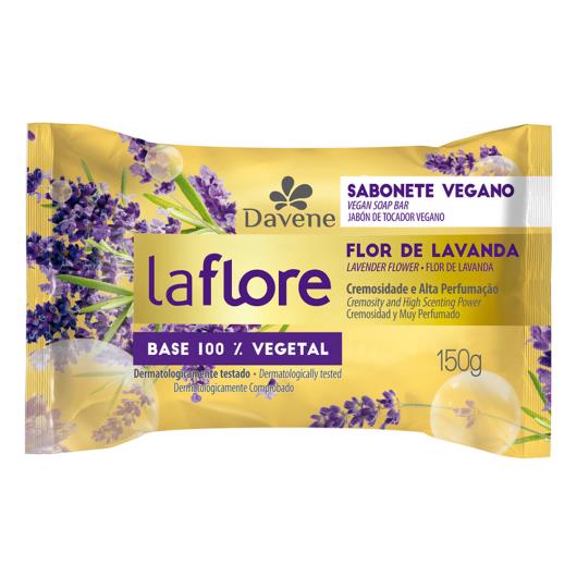 Sabonete Barra Vegetal Flor de Lavanda Davene La Flore Flow Pack 150g - Imagem em destaque