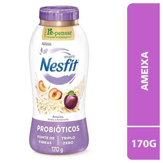 Iogurte Desnatado Ameixa, Aveia e Amaranto Zero Lactose Nesfit 170g - Imagem em destaque