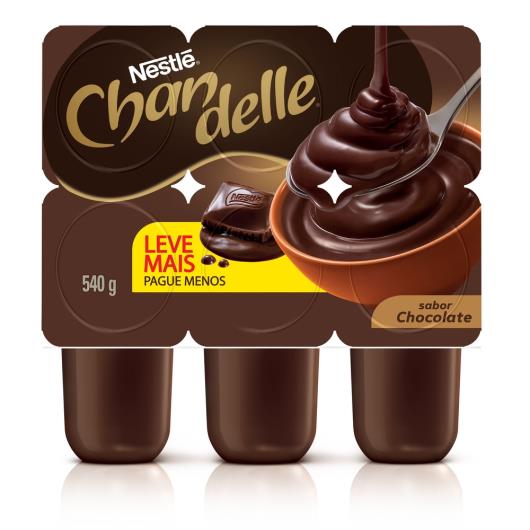 Sobremesa Láctea Chocolate Chandelle Bandeja 540g 6 Unidades Leve Mais Pague Menos - Imagem em destaque