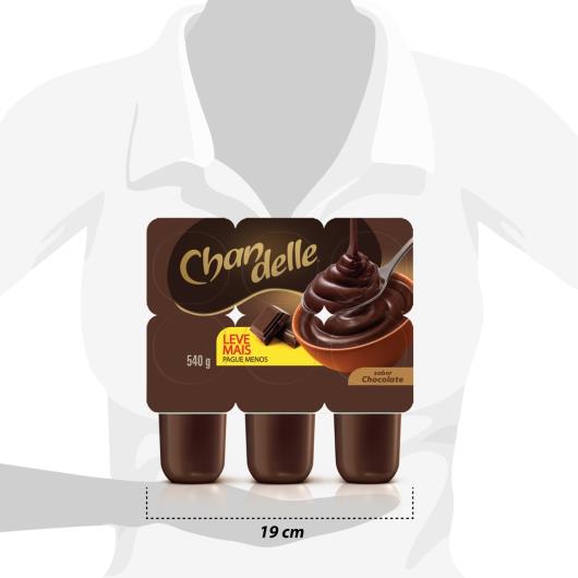 Sobremesa Láctea Chocolate Chandelle Bandeja 540g 6 Unidades Leve Mais Pague Menos - Imagem em destaque