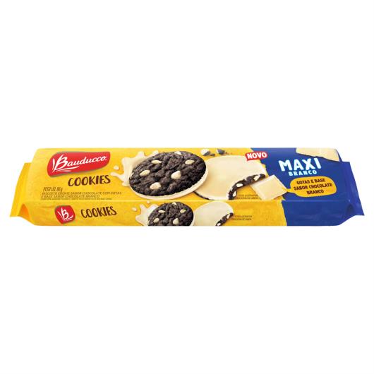Biscoito Cookie Chocolate com Gotas Cobertura Chocolate Branco Bauducco Maxi Pacote 96g - Imagem em destaque