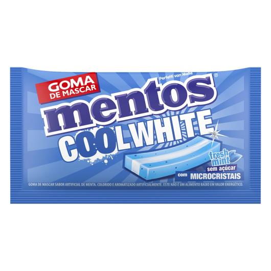 Goma de Mascar Fresh Mint Zero Açúcar Mentos Cool White Envelope 8,5g - Imagem em destaque
