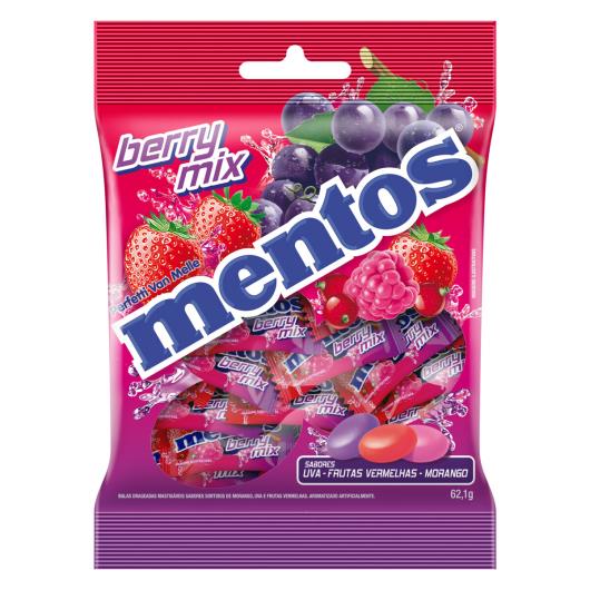 Bala Uva, Frutas Vermelhas e Morango Mentos Berry Mix Pacote 62,1g - Imagem em destaque