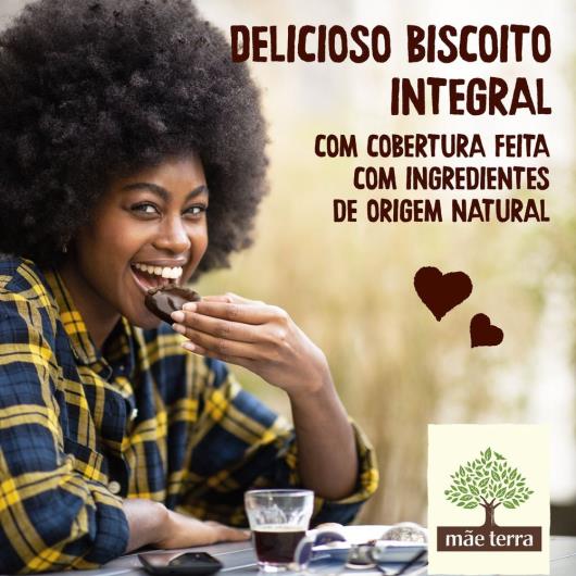 Biscoito Vegano 30,2% Integral Cobertura Cacau Mãe Terra Choco Pacote 58g - Imagem em destaque