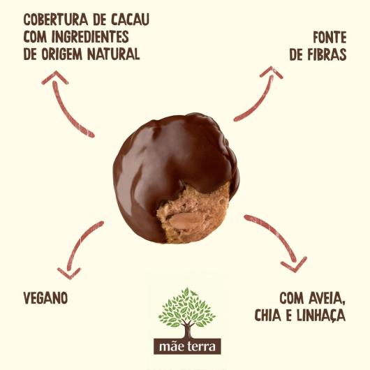 Biscoito Cookie Vegano Morango Cobertura Cacau Mãe Terra Choco Pacote 80g - Imagem em destaque