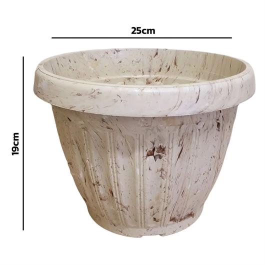 Vaso Ariplas Grego Redondo Marmorizado 4,8l - Imagem em destaque