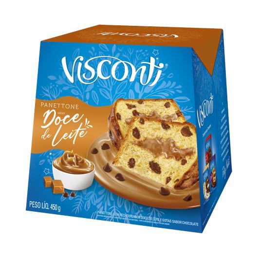 Panettone Recheio Doce de Leite Visconti Caixa 450g - Imagem em destaque