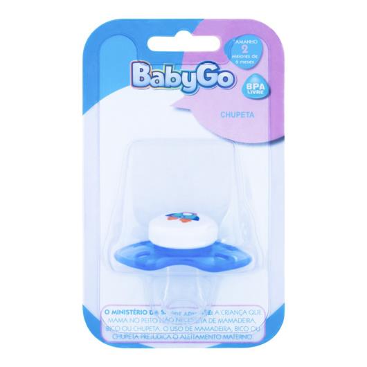 Chupeta Baby Go Azul Silicone Tamanho 2 Unidade - Imagem em destaque