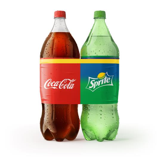 Kit Refrigerante Coca-Cola Original + Sprite Limão 2l Cada - Imagem em destaque